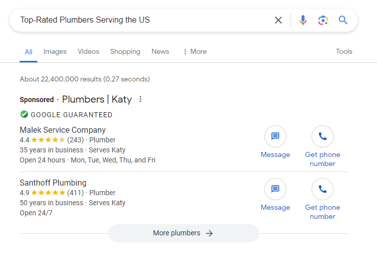 Top Plumbers in the USA - Google.com